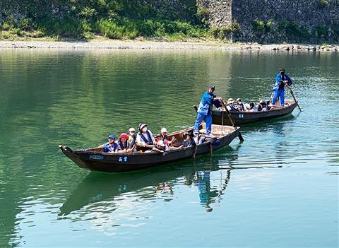 球磨川くだり　梅花の渡し